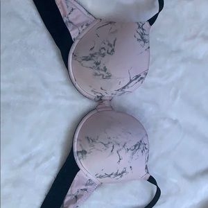 marble pattern pink bra. size 36D